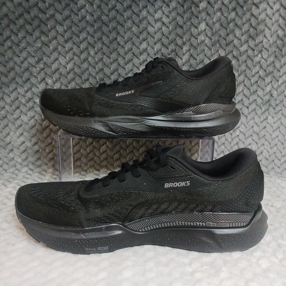 Brooks Adrenaline GTS 24 Black Ebony Women's Walking Running Shoes Size 9.5